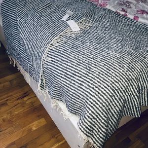 Zara Home blanket throw with wool & cotton